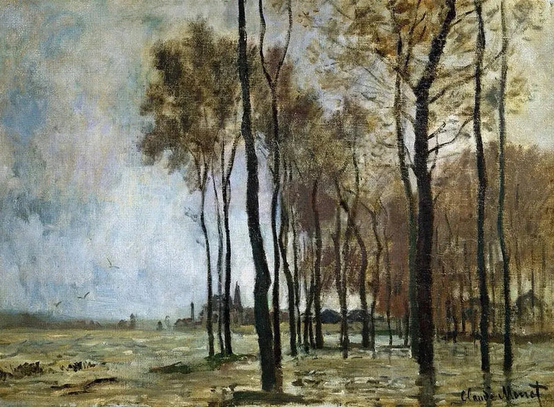 De overstroming in Argenteuil W252 - Claude Monet