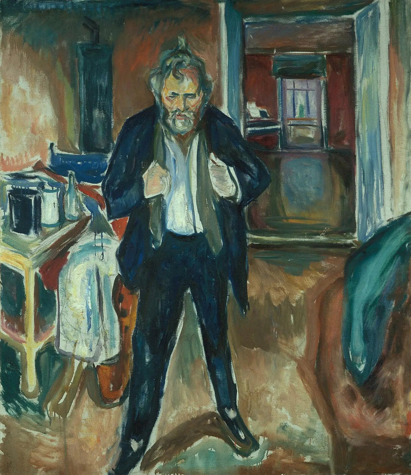 Insomnia. Zelfportret met innerlijke onrust - Edvard Munch