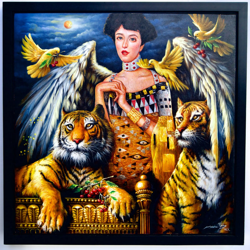 Inspiratie van Adele Bloch-Bauer | 80x80cm