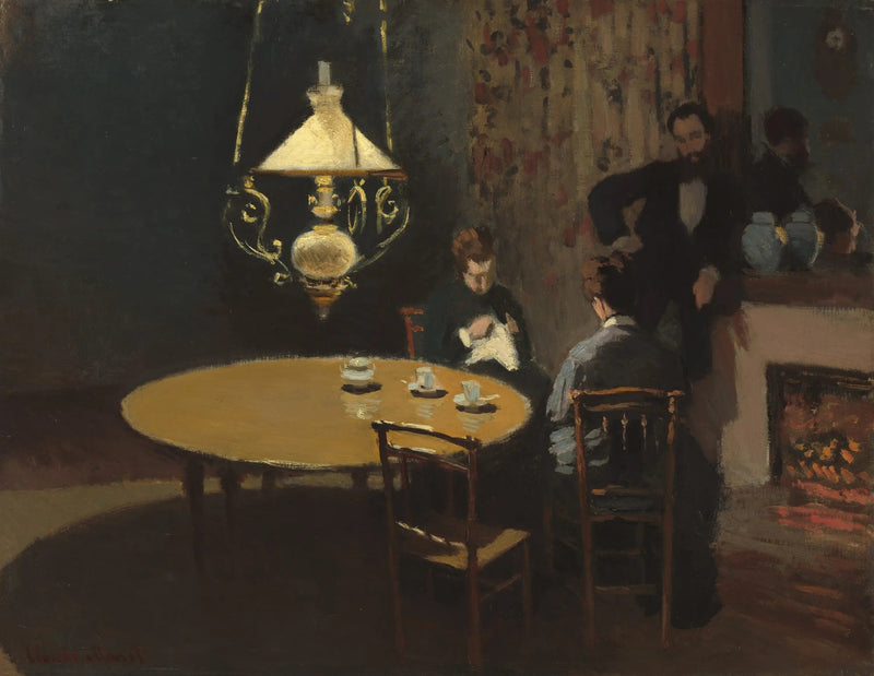 Interieur, Na het diner - Claude Monet
