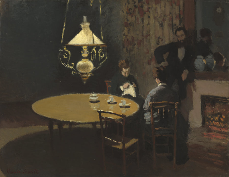Interieur, na het diner W130 - Claude Monet