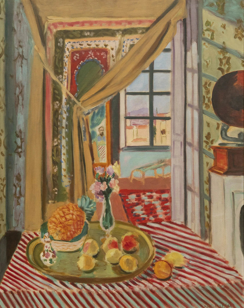 Interieur met de grammofoon - Henri Matisse