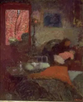 Interieur met moeder en kind - Édouard Vuillard