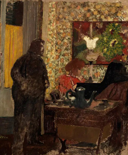 Interieur met Misia Natanson op de piano - Édouard Vuillard