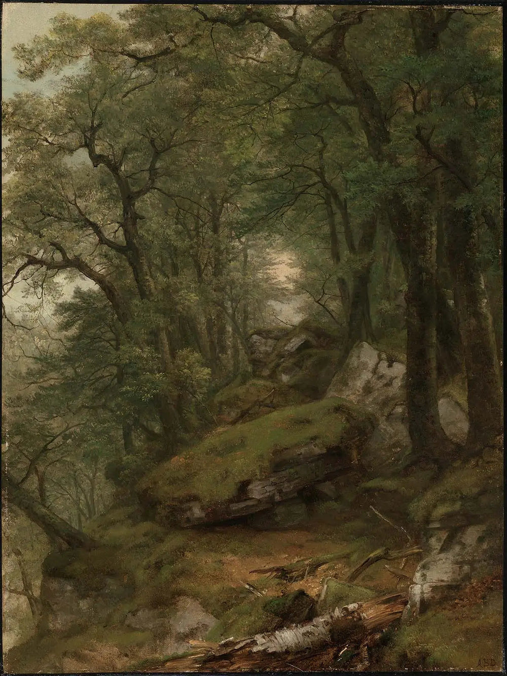Intérieur boisé - Asher Brown Durand - Alpha Reproduction