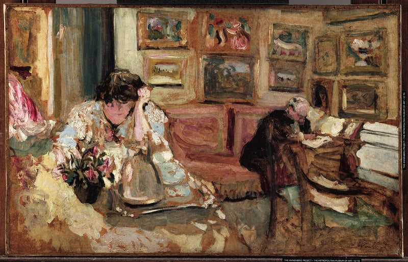 Interieur bij mevrouw Hessel - Édouard Vuillard