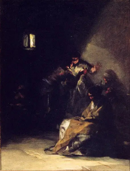Interieur van een gevangenis - Francisco de Goya
