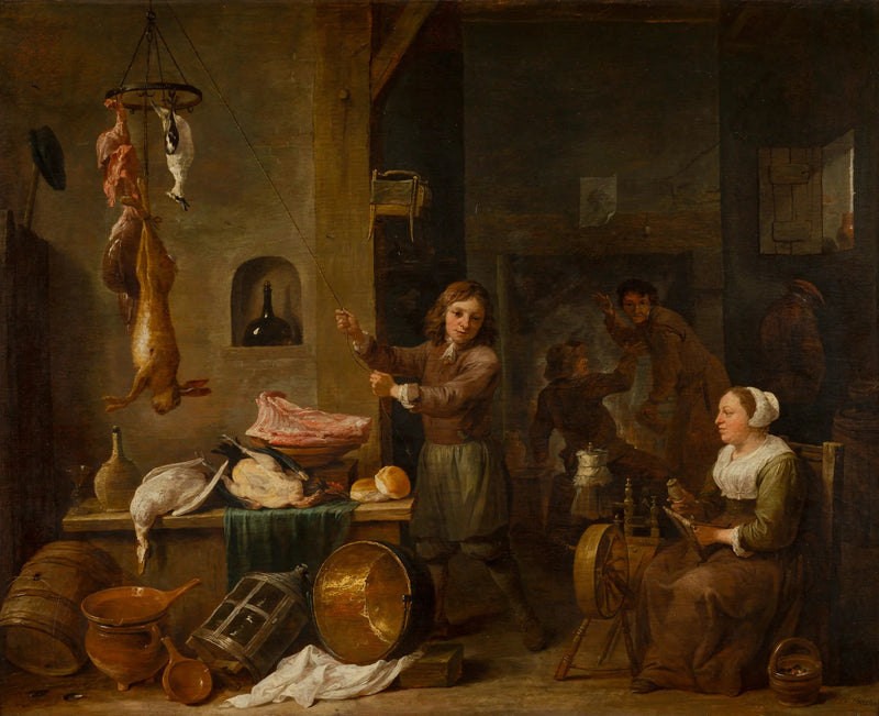 Interieur van een keuken met een jongen en een vrouw met een speeltafel - David Teniers de Jonge

Source:
Intérieur de cuisine avec un garçon et une femme avec une table de jeu - David Teniers le Jeune