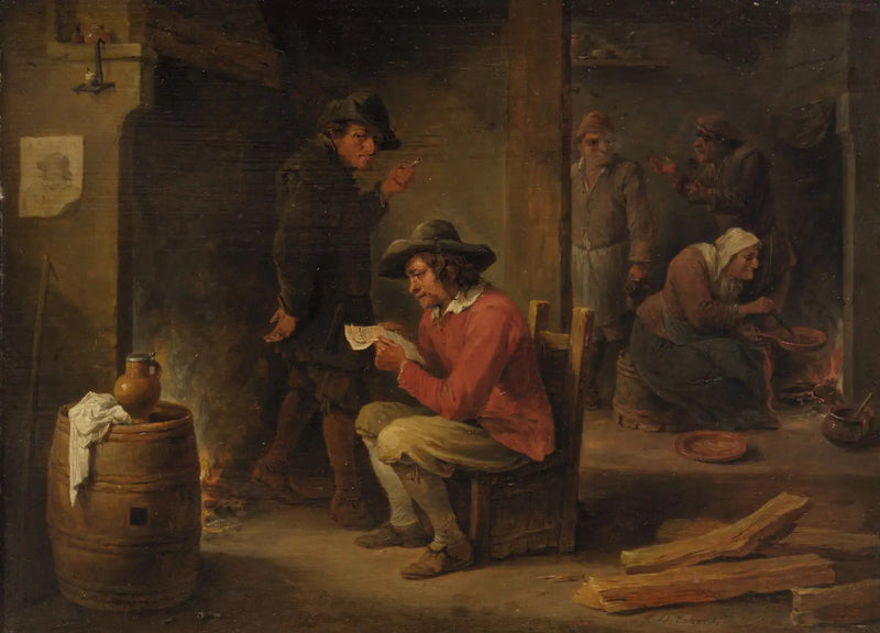 Interieur van een boerderij met een krantenlezer - David Teniers de Jonge

Source:
Intérieur de ferme avec lecteur de journaux - David Teniers le Jeune