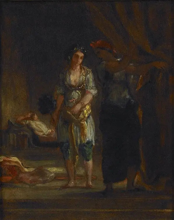 Hareminterieur in Oran - Eugène Delacroix