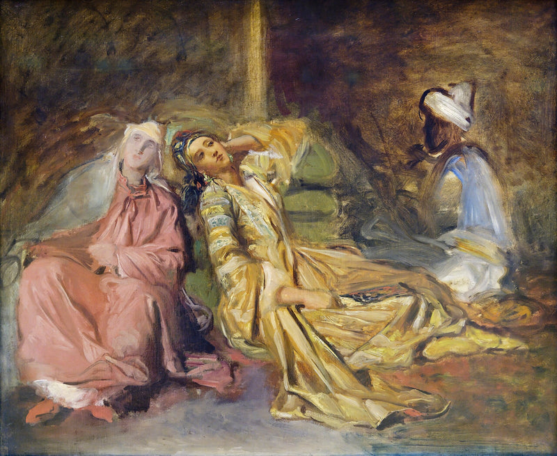 Interieur van het harem - Théodore Chassériau