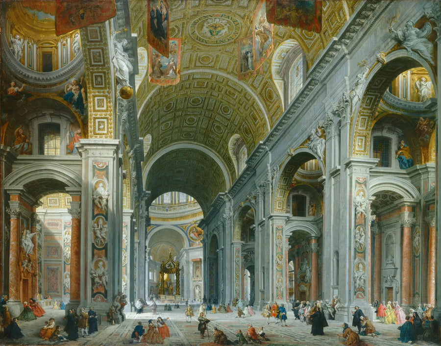 Interieur van Sint-Pieter, Rome - Giovanni Paolo Panini

Source:
Intérieur de Saint-Pierre, Rome - Giovanni Paolo Panini