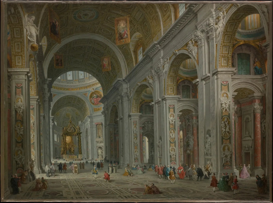 Interieur van Sint-Pieter, Rome - Giovanni Paolo Panini

Source:
Intérieur de Saint-Pierre, Rome - Giovanni Paolo Panini