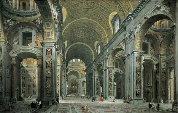 Interieur van Sint-Pieter, Rome - Giovanni Paolo Panini

Source:
Intérieur de Saint-Pierre, Rome - Giovanni Paolo Panini