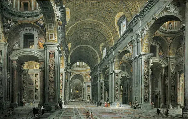 Interieur van Sint-Pieter, Rome - Giovanni Paolo Panini

Source:
Intérieur de Saint-Pierre, Rome - Giovanni Paolo Panini