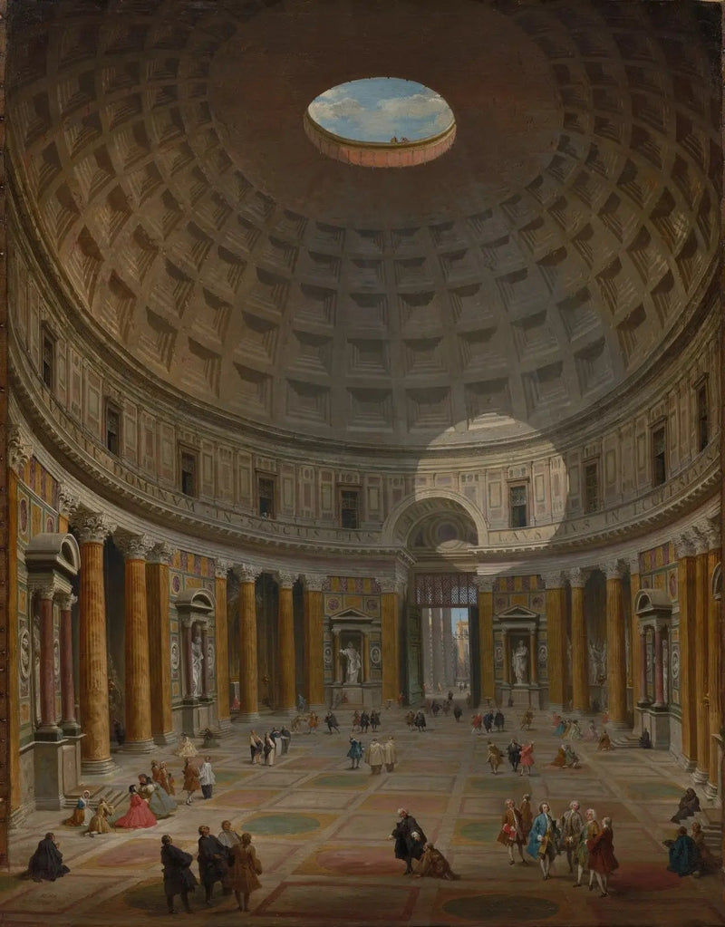 Interieur van het Pantheon, Rome - Giovanni Paolo Panini

Source:
Intérieur du Panthéon, Rome - Giovanni Paolo Panini