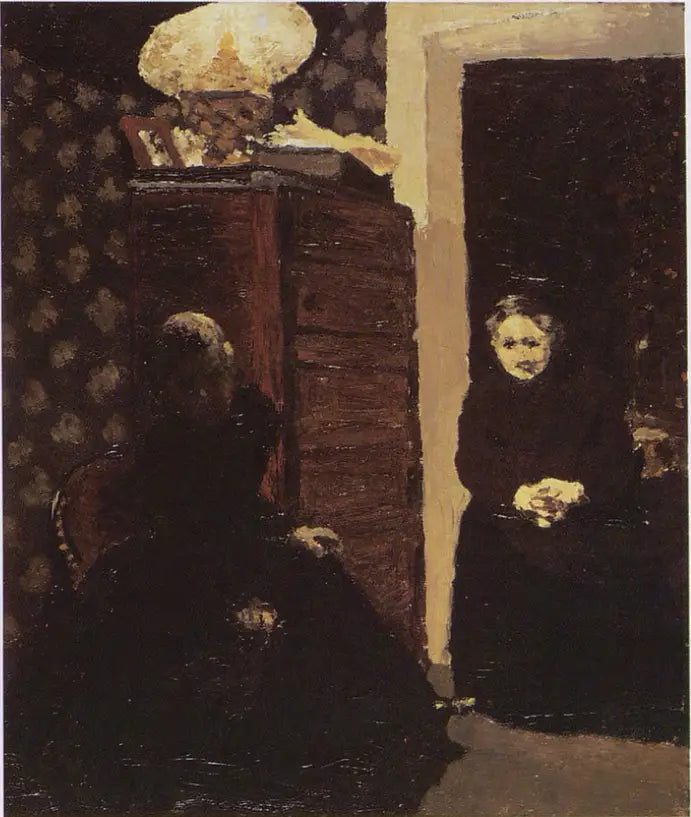 Interieur, avondeffect - Édouard Vuillard