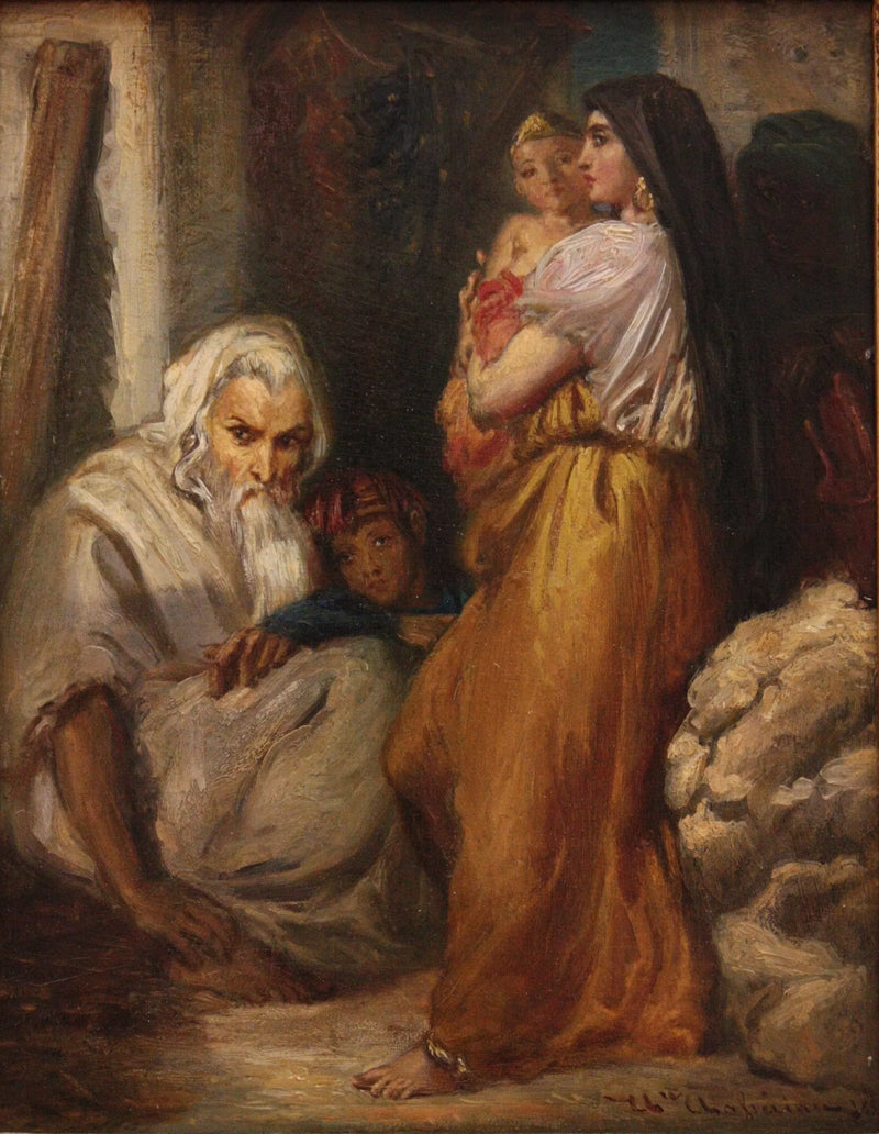Joods interieur in Constantine - Théodore Chassériau