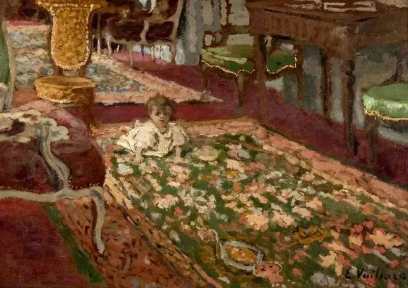 Interieur: De woonkamer - Édouard Vuillard