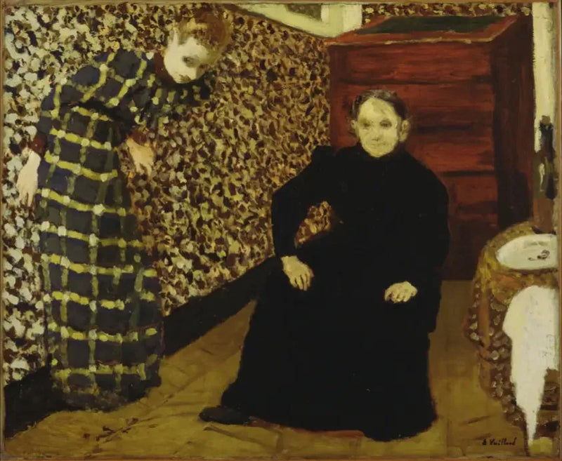 Binnenkant Moeder en Zus van de Kunstenaar - Édouard Vuillard