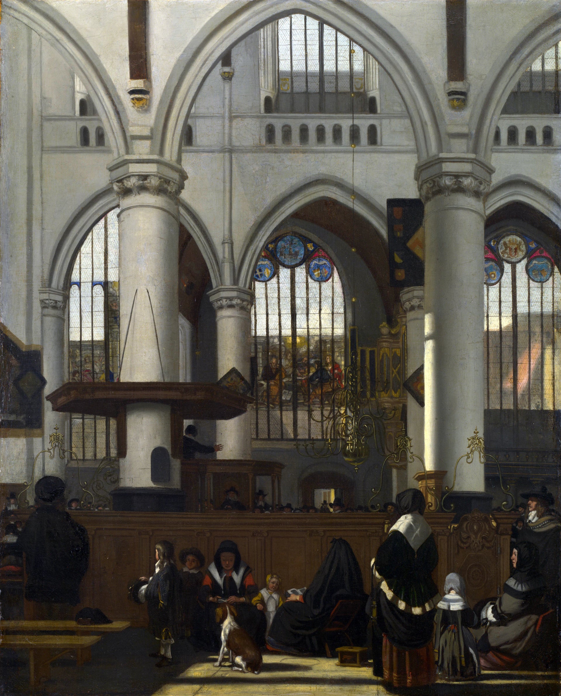 L'intérieur de l'Oude Kerk, Amsterdam - Emanuel de Witte