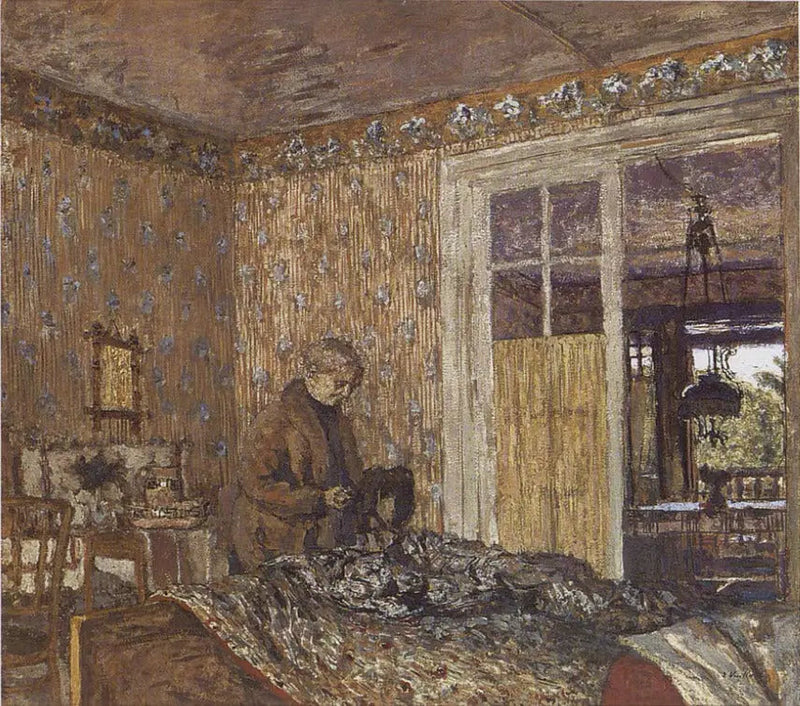 Binnenkant bij grijze dagen, Vaucresson - Édouard Vuillard