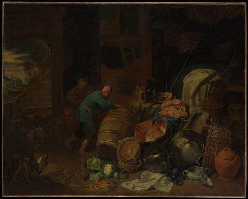 Intérieur rustique - David Ryckaert III