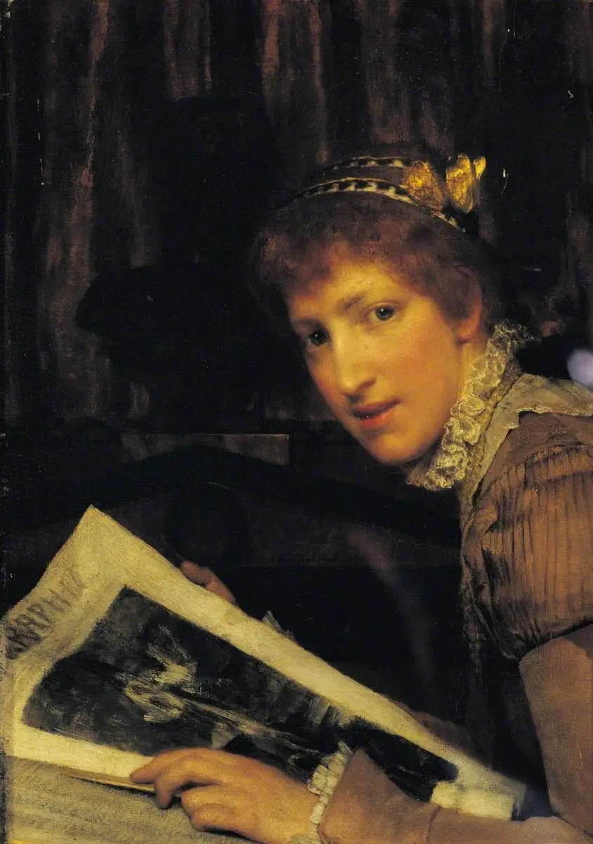 Interrompue – Un type de beauté féminine - Lawrence Alma-Tadema - Alpha Reproduction