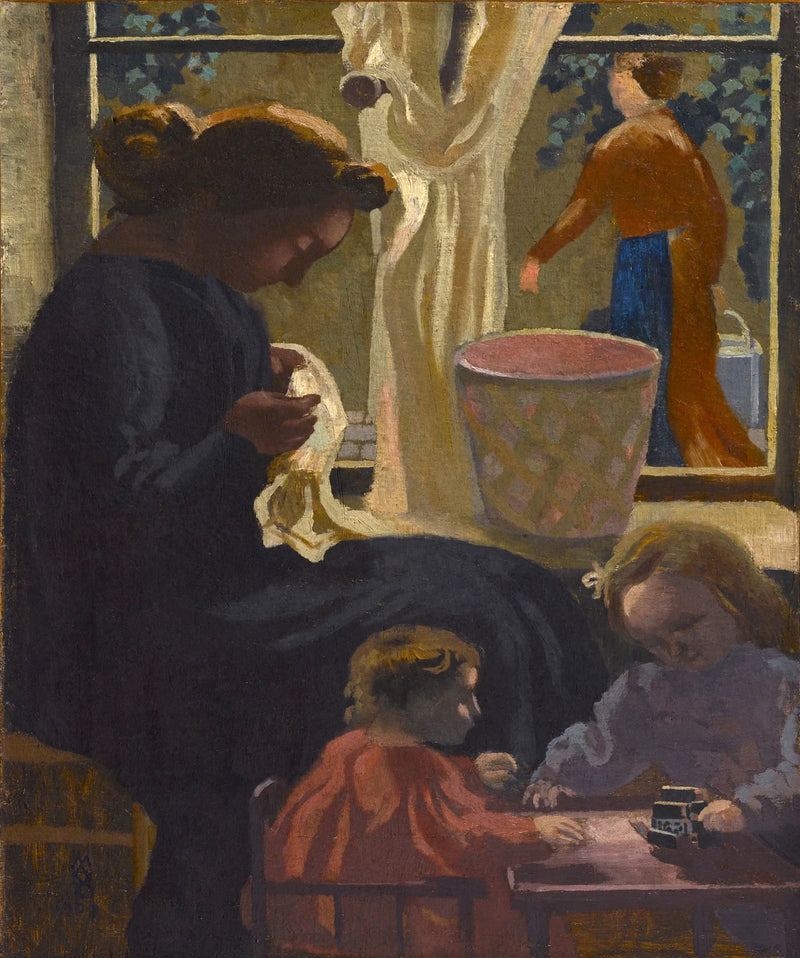 Intimiteit of Naaister bij het raam - Maurice Denis