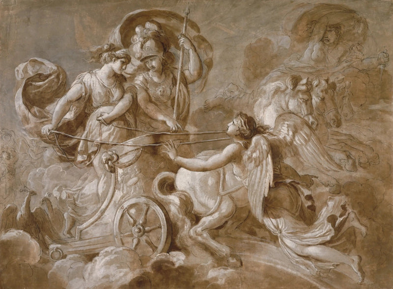 Iris die naar Athene en Hera toekomt - Louis Jean François Lagrenée

Source:
Iris s'approchant d'Athéna et d'Héra - Louis Jean François Lagrenée