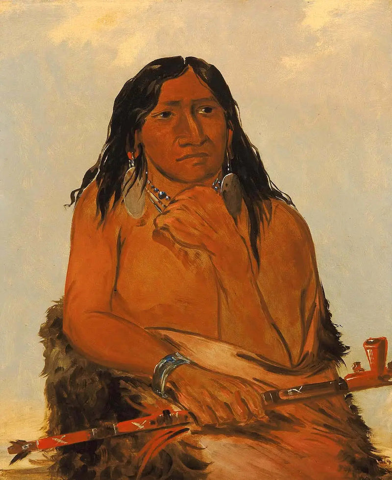 Is-sa-wáh-tám-ah, wolf vastgebonden met haar, een leider - George Catlin

Source:
Is-sa-wáh-tám-ah, Loup attaché avec des cheveux, un chef - George Catlin