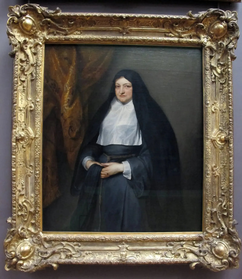 Isabelle Claire Eugénie d'Autriche, regentes van Nederland, in een clarissenhabijt - Antoine van Dyck

Source:
Isabelle Claire Eugénie d'Autriche, régente des Pays-Bas, en habit de clarisse - Antoine van Dyck
