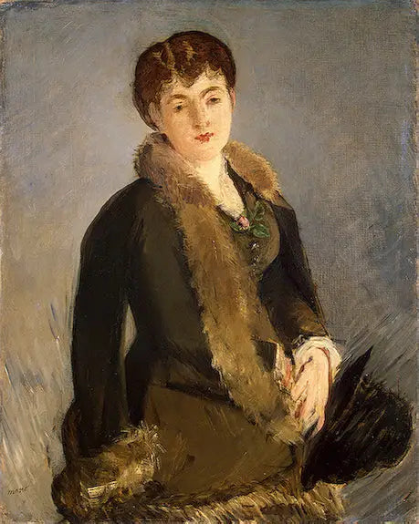 Isabelle Lemonnier de Hoed in de Hand - Édouard Manet