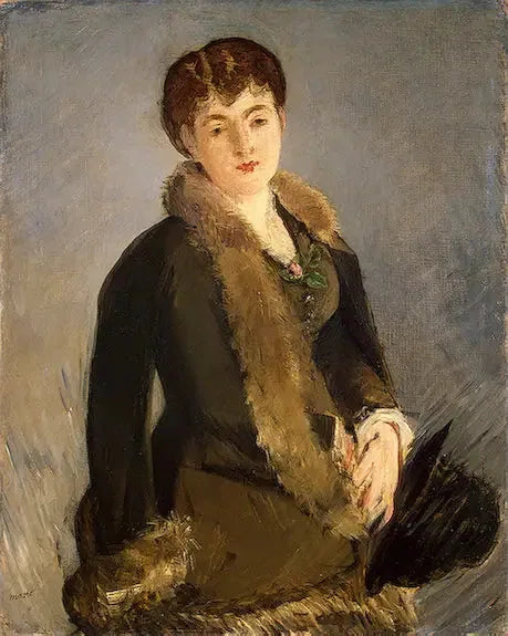 Isabelle Lemonnier de Hoed in de Hand - Édouard Manet