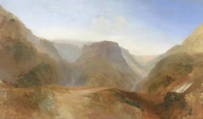 Italiaans Landschap, waarschijnlijk Civita di Bagnoregio - J. M. W. Turner