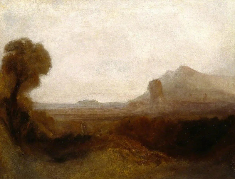 Italiaans Landschap met een Toren - J. M. W. Turner