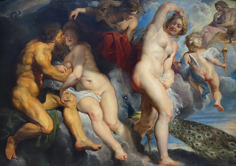 Ixion, koning der Lapithen, bedrogen door Juno die hij wilde verleiden - Peter Paul Rubens