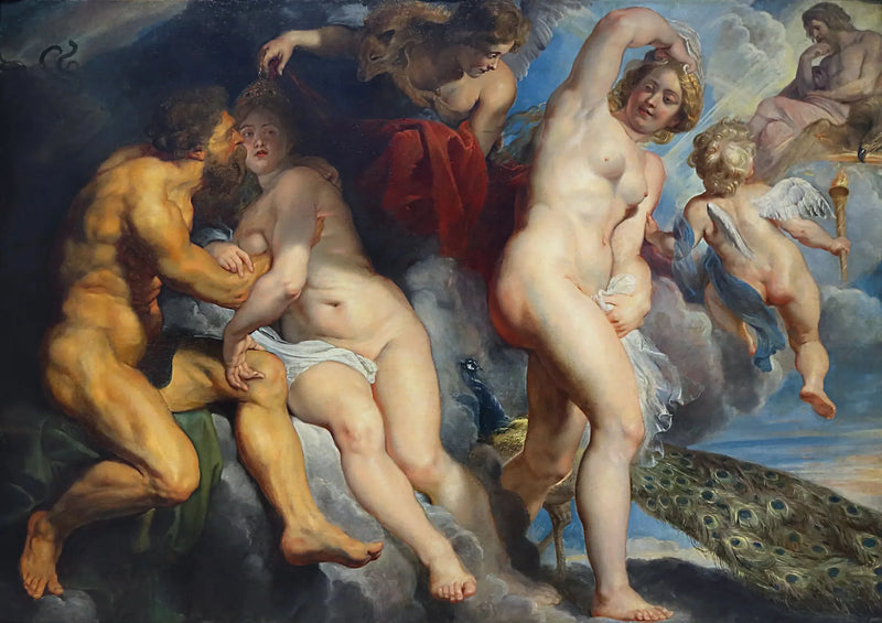 Ixion, koning der Lapithen, bedrogen door Juno die hij wilde verleiden - Peter Paul Rubens