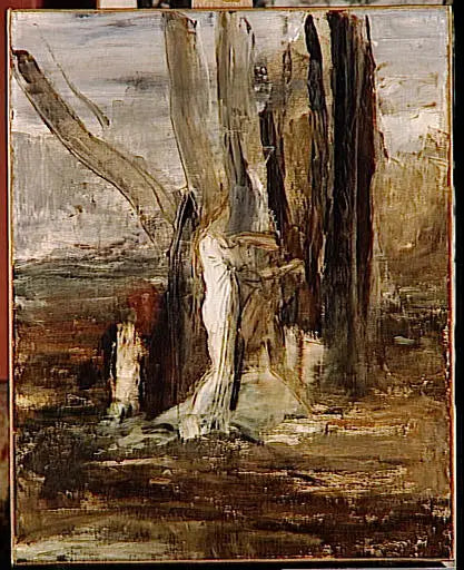 Jacob en de Engel - Gustave Moreau