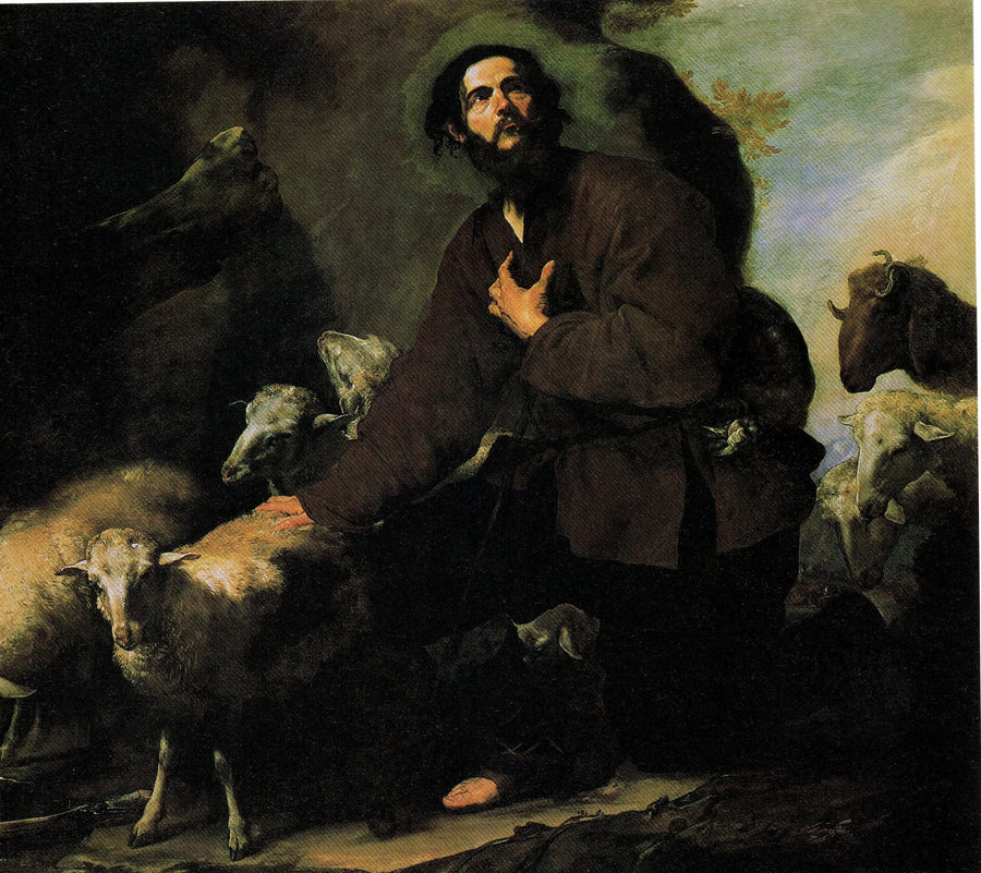 Jacob bewaart zijn kudde - Jusepe de Ribera