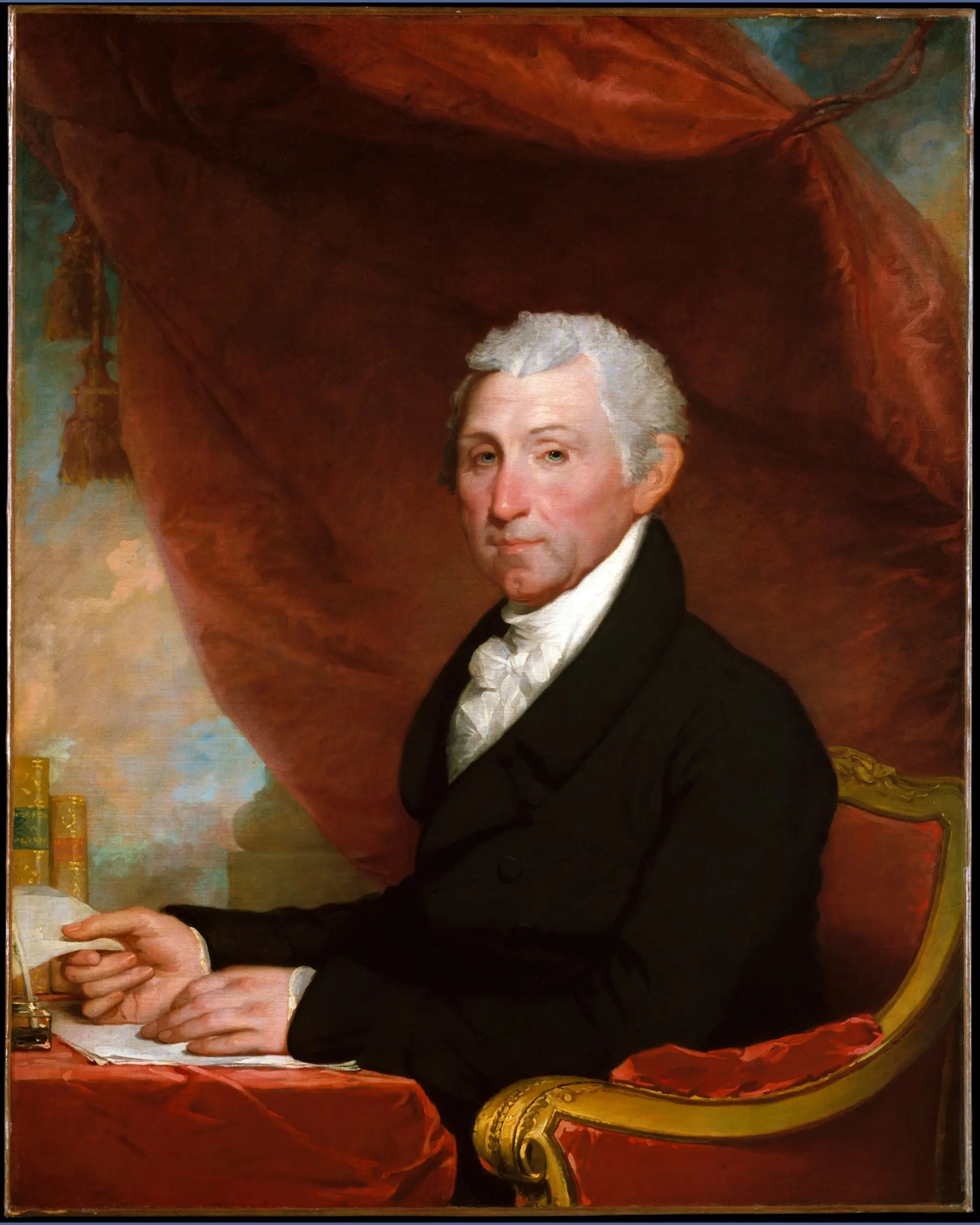 James Monroe - Gilbert Stuart image 1 reproduction d’œuvre d’art à l’huile