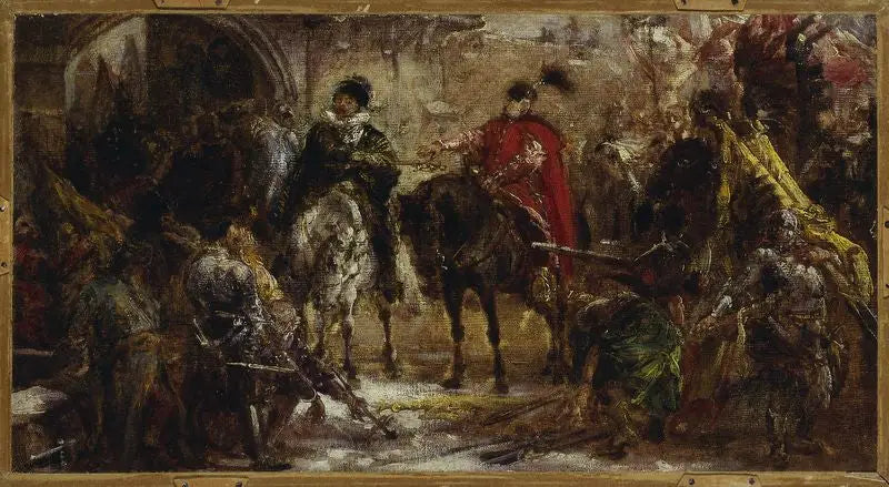 Jan Zamoyski in Byczyna, schets - Jan Matejko

Source:
Jan Zamoyski à Byczyna, croquis - Jan Matejko