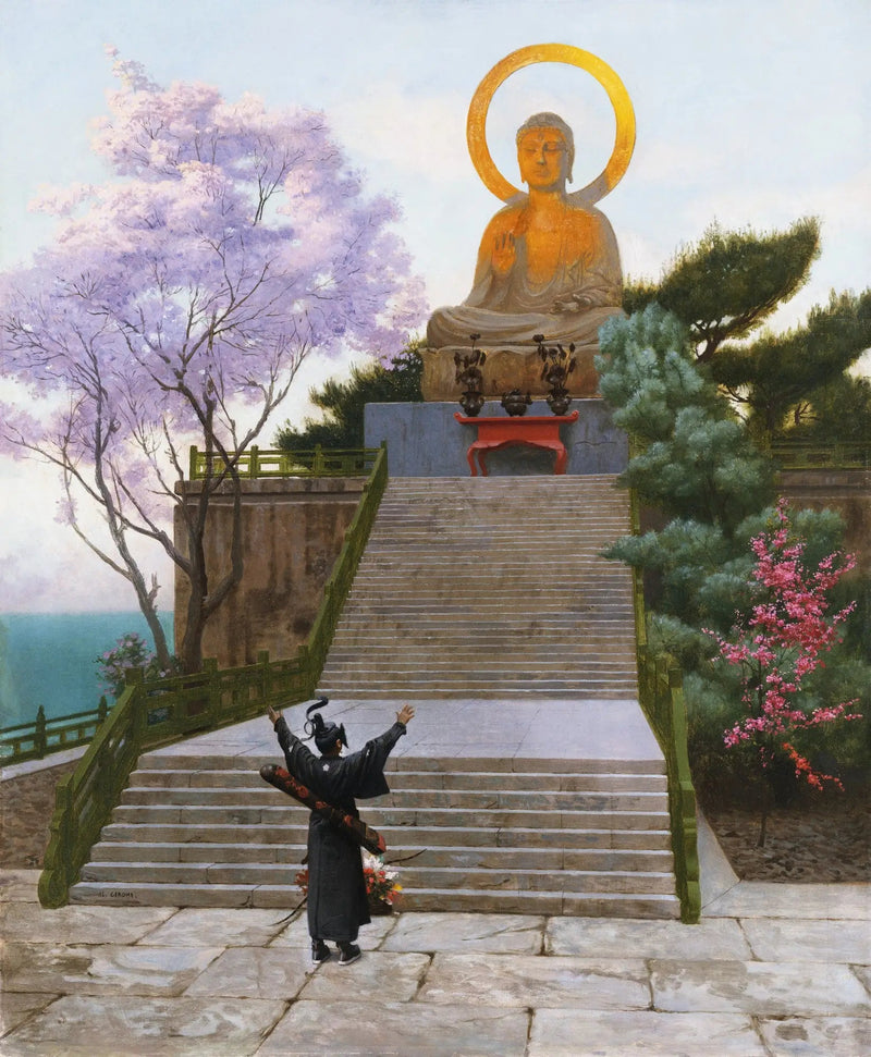 Japonese die een godheid smeekt - Jean-Léon Gérôme