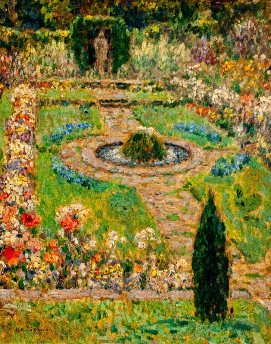 Tuin in Hampton Court - Henri Le Sidaner