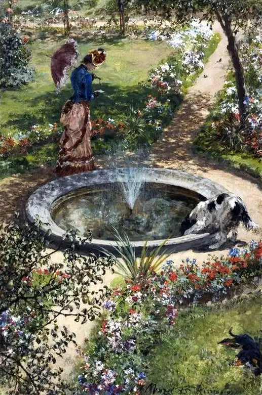 Tuin in Kissingen. - Adolph von Menzel