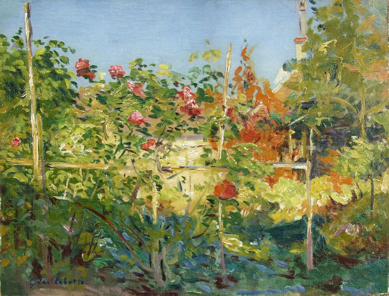 Tuin in Trouville - Gustave Caillebotte