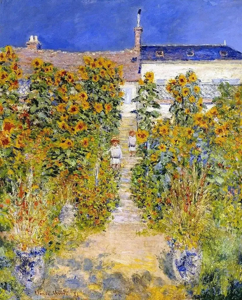 De Kunstenaarstuin in Vétheuil W684 - Claude Monet