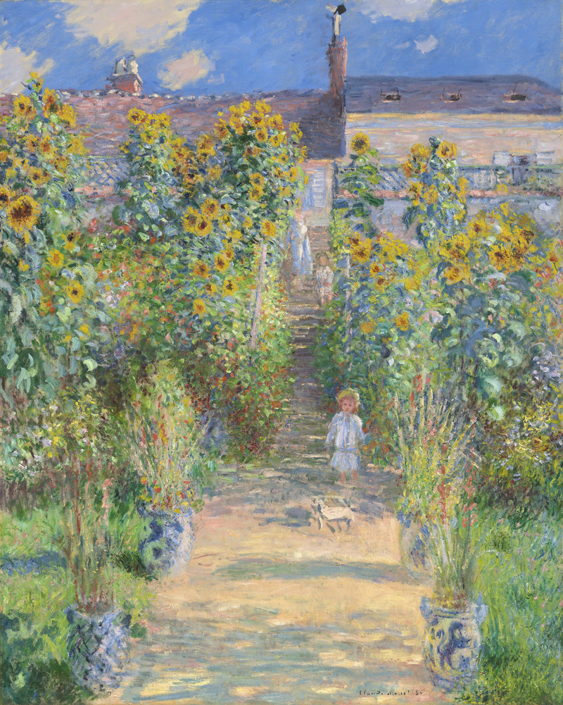 De Kunstenaarstuin in Vétheuil W685 - Claude Monet