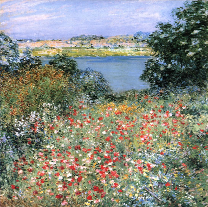Tuin met klaprozen - Willard Metcalf