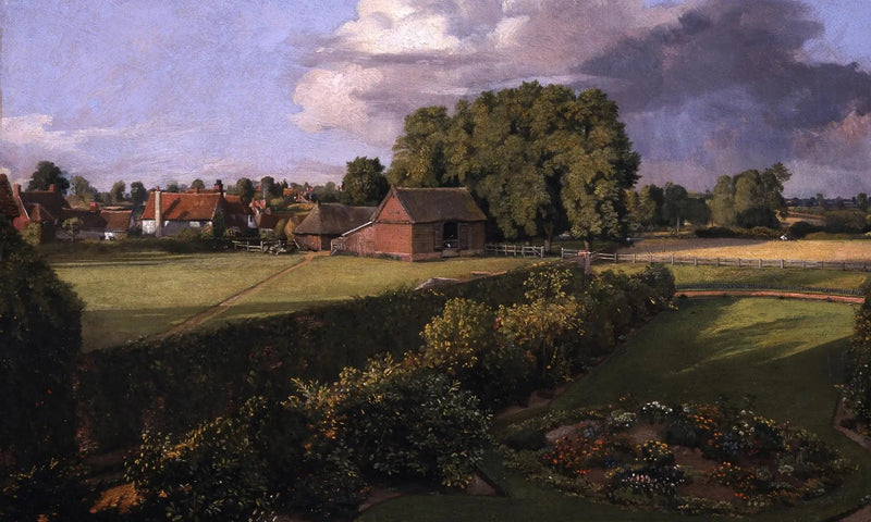 Tuin met bloemen van Golding Constable - John Constable